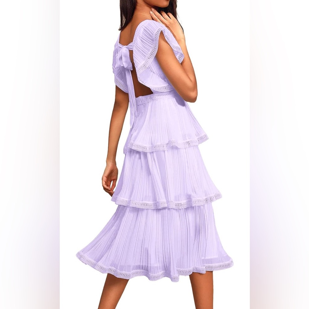 Purple Ruffle Dress